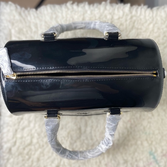 Furla Candy Bag Black with Snakeskin Accents - Picture 5 of 10